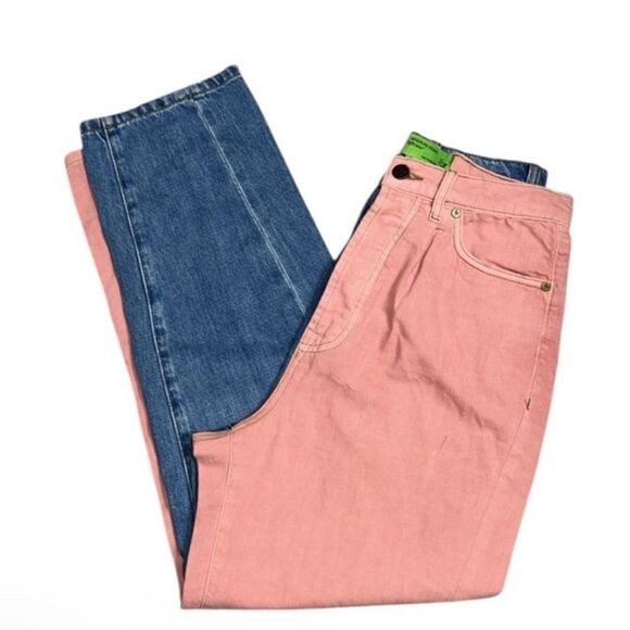 Sandrine Rose Color block Pink/Blue Denim
Lightweight Cotton Pants(Size 27) - Picture 5 of 10
